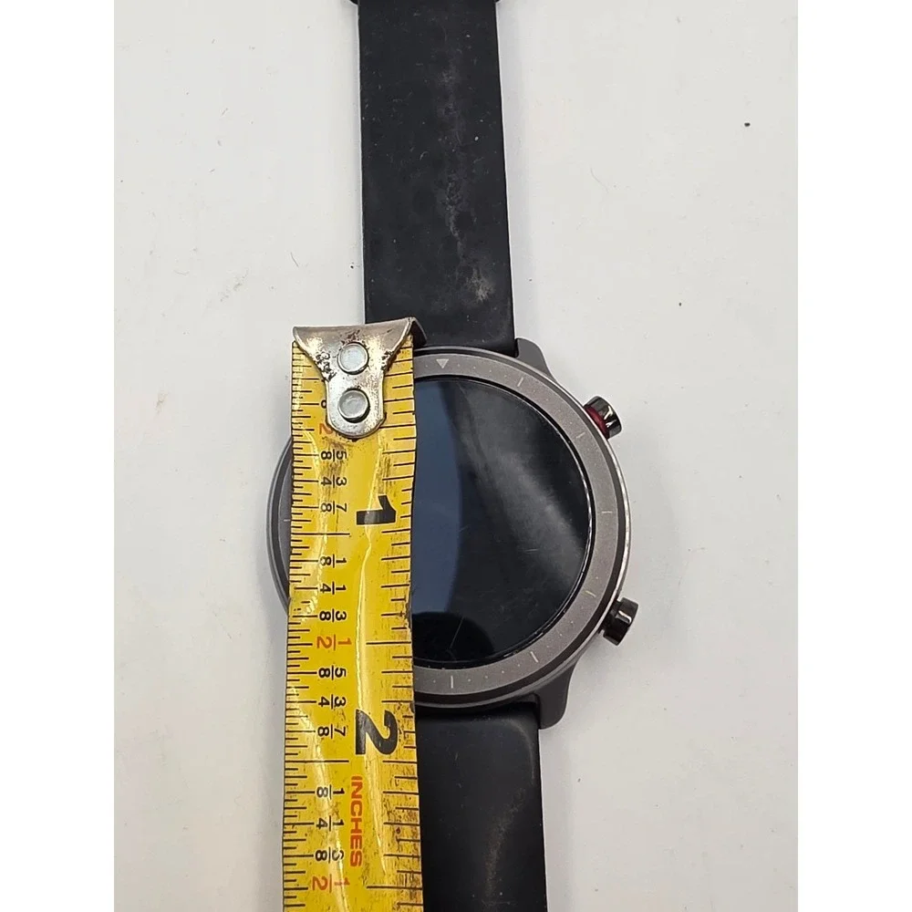 Zizo Tyme‎ Elite Smartwatch Black Silicone Band Fitness Tracker Round Case